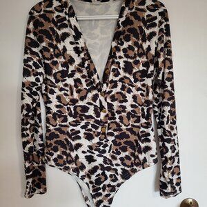 Leopard Print Bodysuit